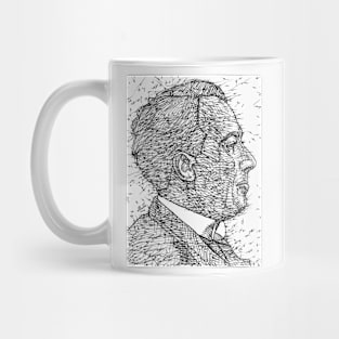 ANTONIO MACHADO ink portrait Mug